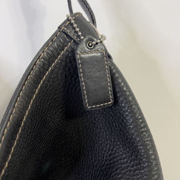 Coach Shoulder Bag Leather Black Authentic NoK05S-5715 - Picture 6 of 14